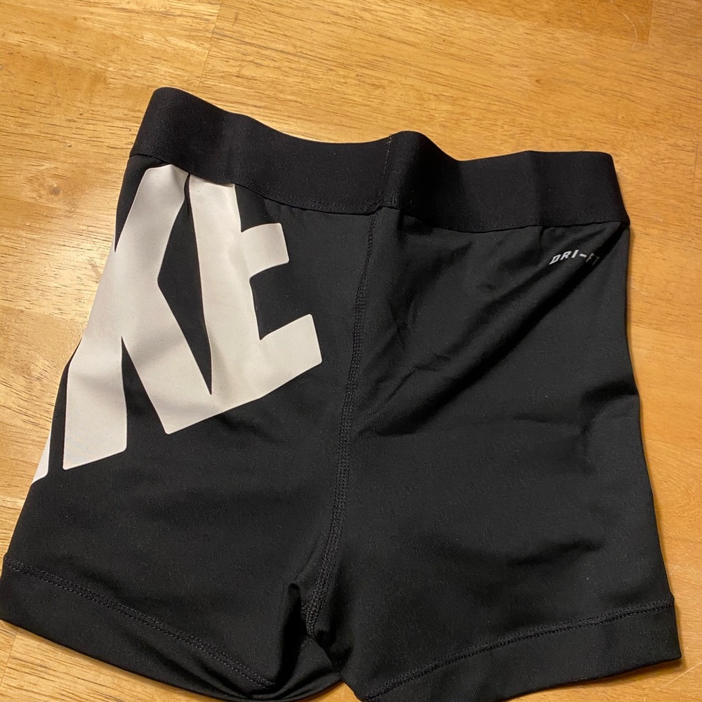 Black and white nike shorts
